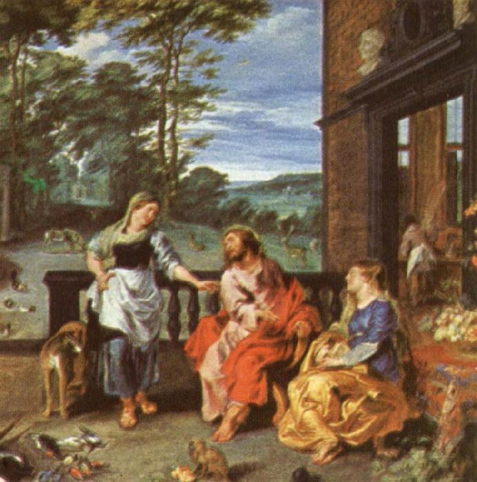 Peter Paul Rubens Christ at the House of Martha and mary